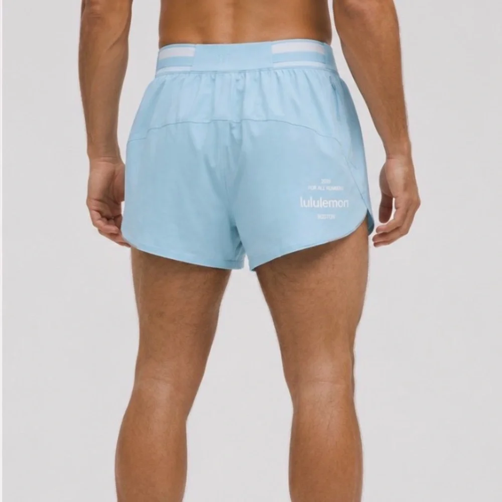 Lululemon LM7BYDS Fast and Free Split Short 3” Boston ’26 Men’s M Foam NWT